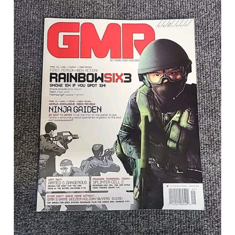 Vintage GMR Gaming Magazine Jan 2004 Issue 12  Video Games Retro PS1 Xbox